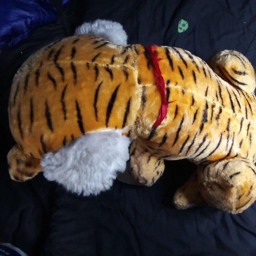 Vintage MCM Tiger Cat Plush Large Jumbo 30